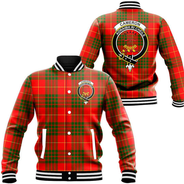 Cameron Modern Tartan Classic Crest Baseball Jacket