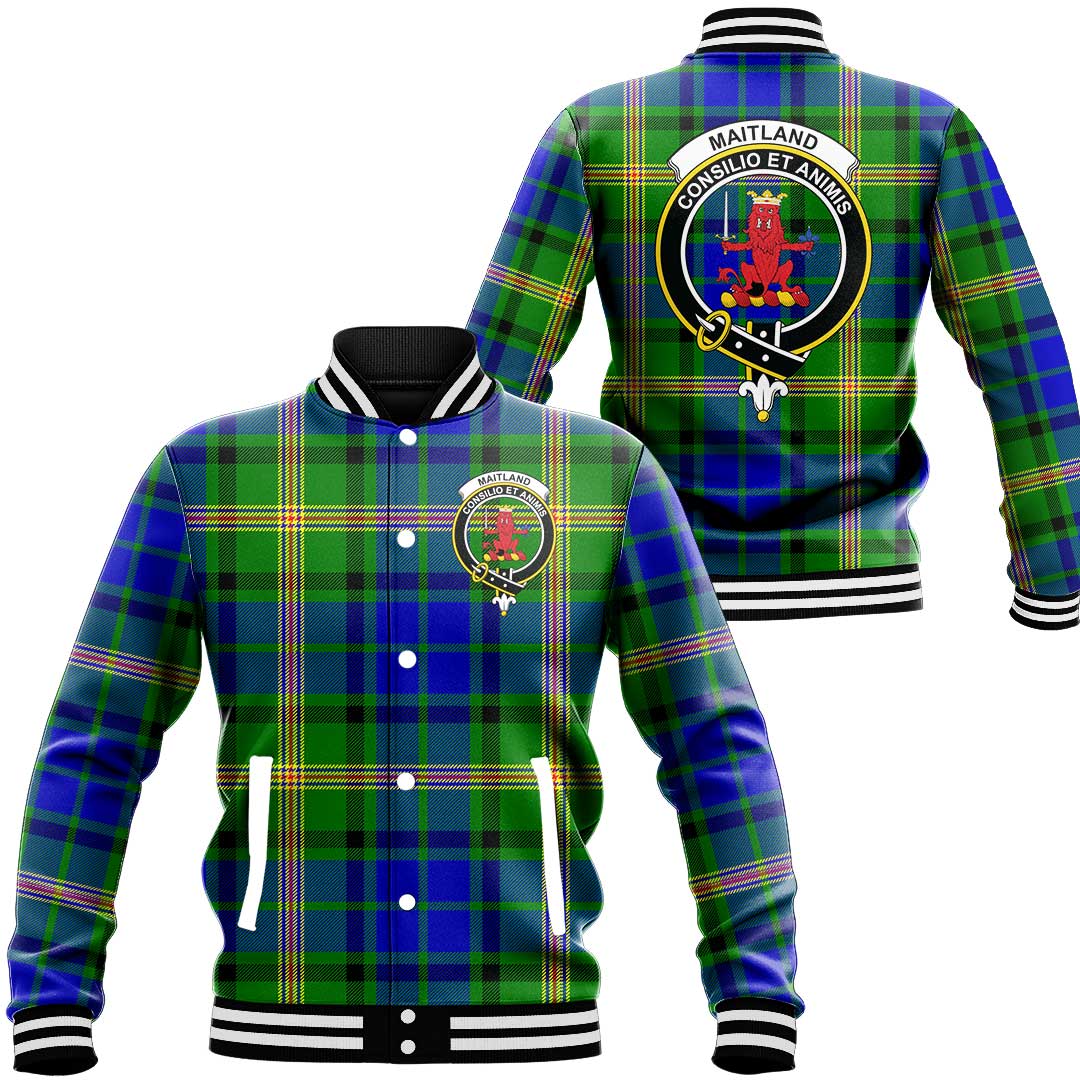 Maitland Tartan Classic Crest Baseball Jacket