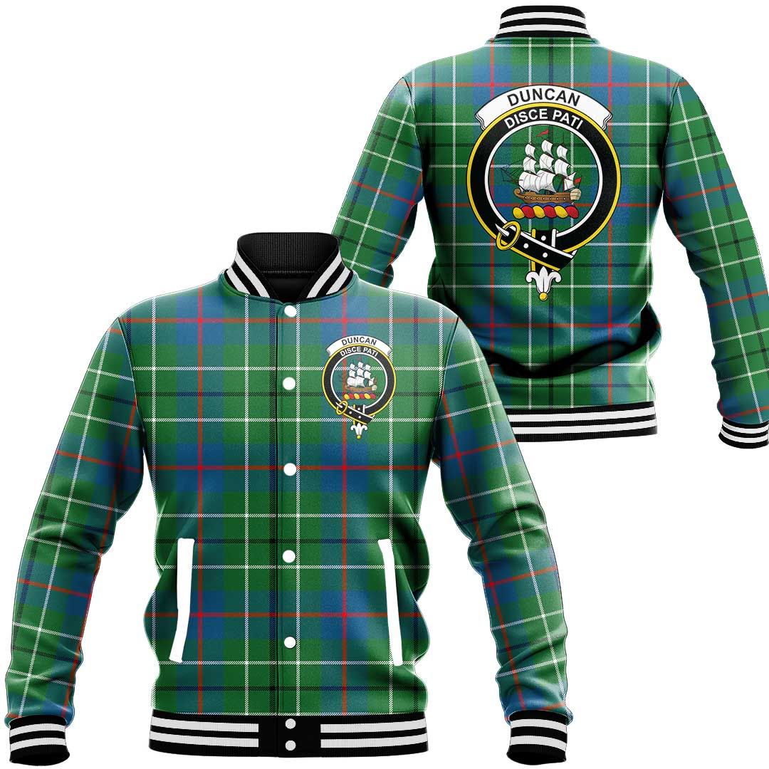 Duncan Ancient Tartan Classic Crest Baseball Jacket