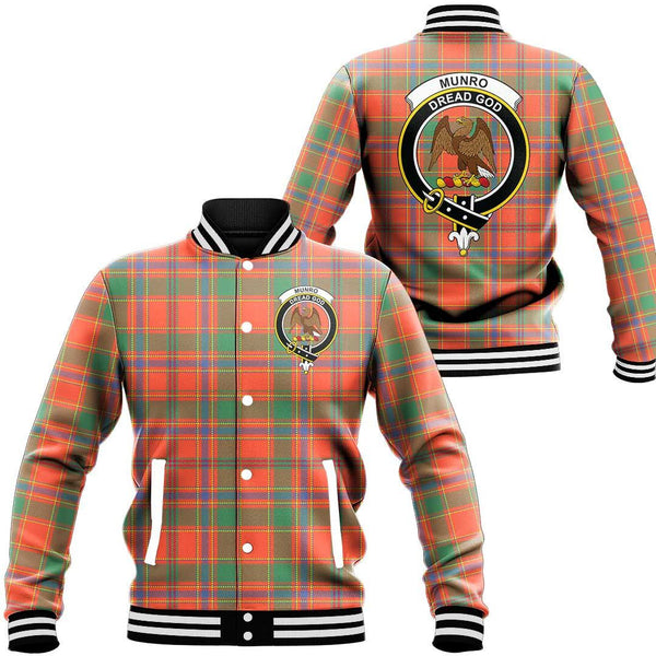 Munro Ancient Tartan Classic Crest Baseball Jacket