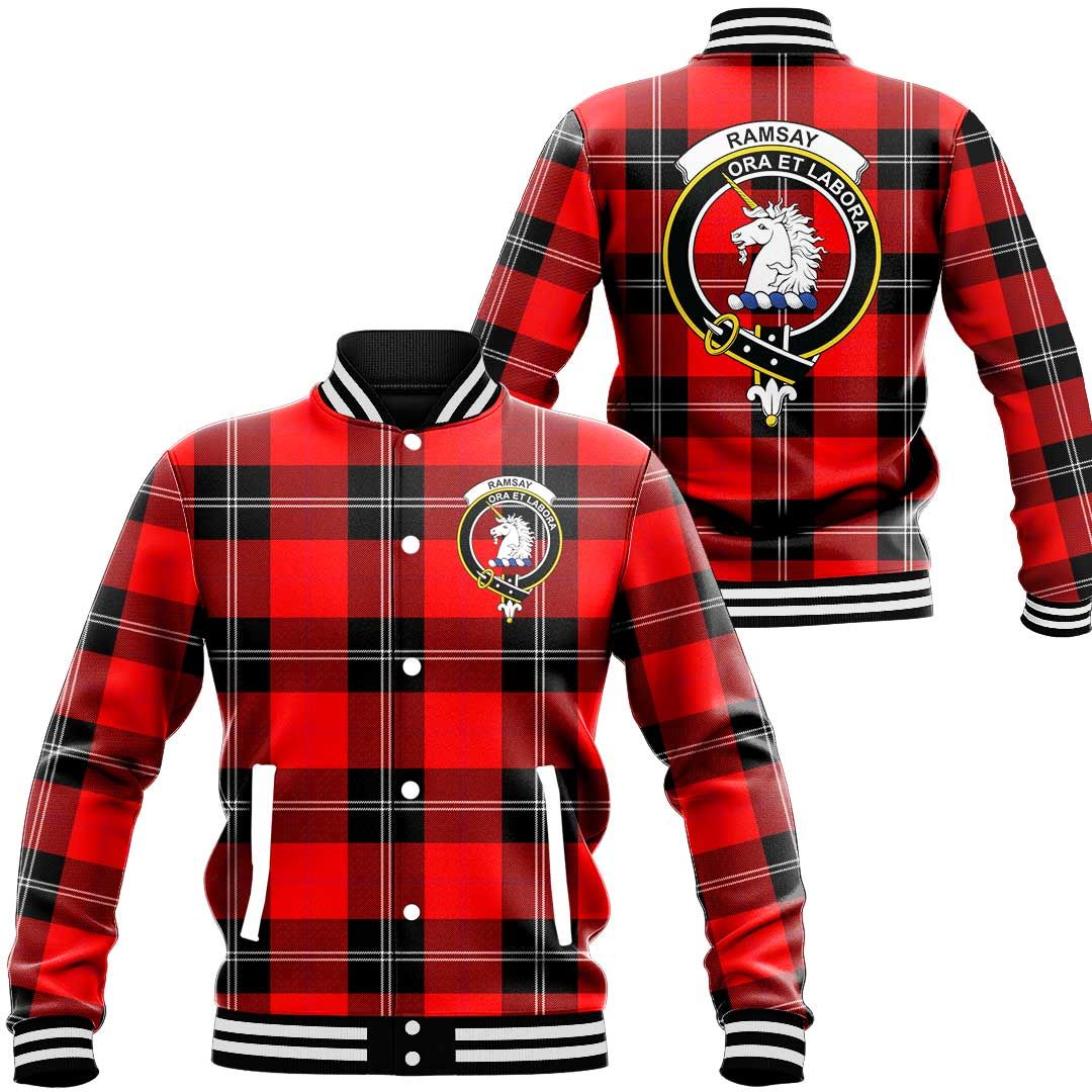 Ramsay Modern Tartan Classic Crest Baseball Jacket