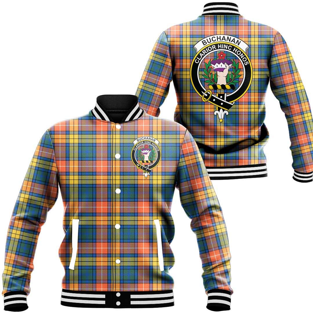 Buchanan Ancient Tartan Classic Crest Baseball Jacket