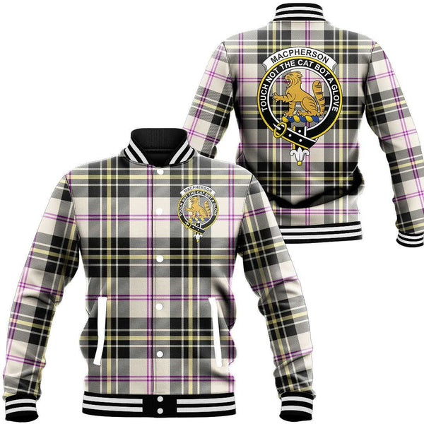 MacPherson Dress Ancient Tartan Classic Crest Baseball Jacket