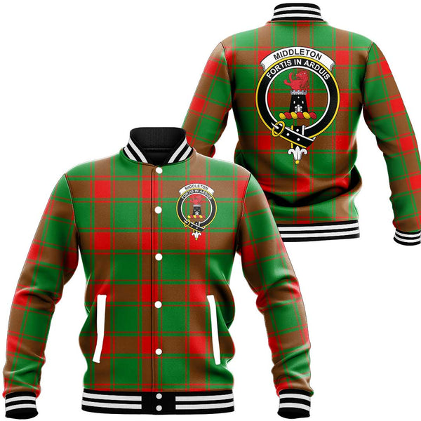 Middleton Modern Tartan Classic Crest Baseball Jacket