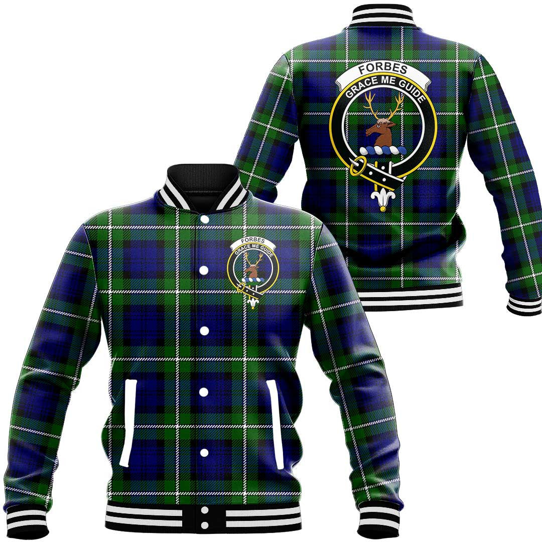 Forbes Modern Tartan Classic Crest Baseball Jacket