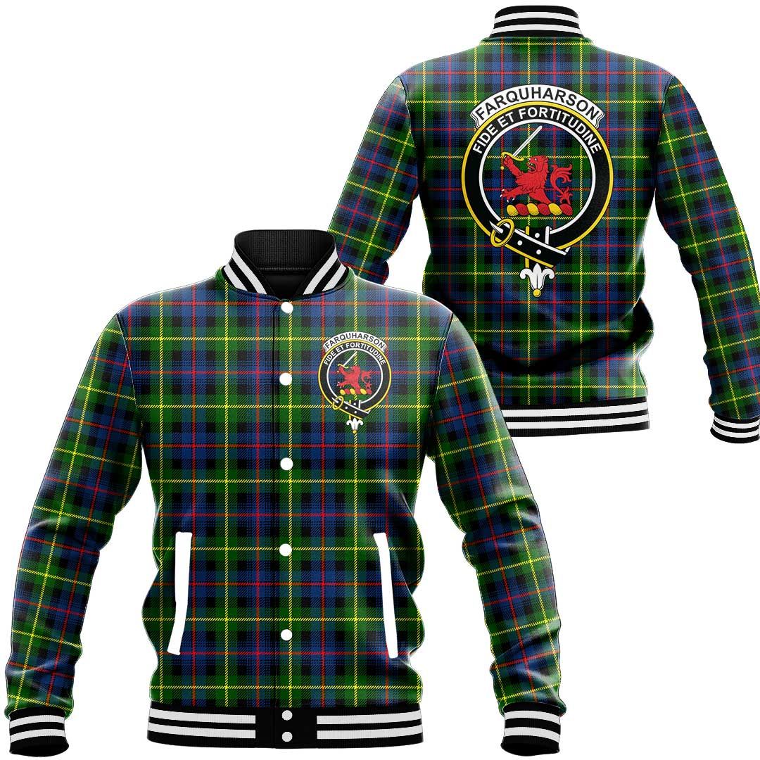 Farquharson Modern Tartan Classic Crest Baseball Jacket