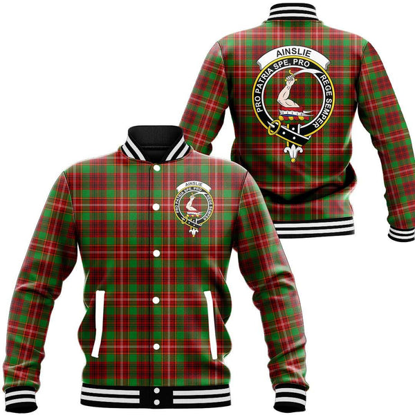 Ainslie Tartan Classic Crest Baseball Jacket