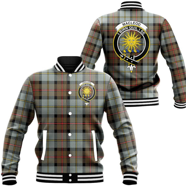 MacLeod of Harris Weathered Tartan Classic Crest Baseball Jacket