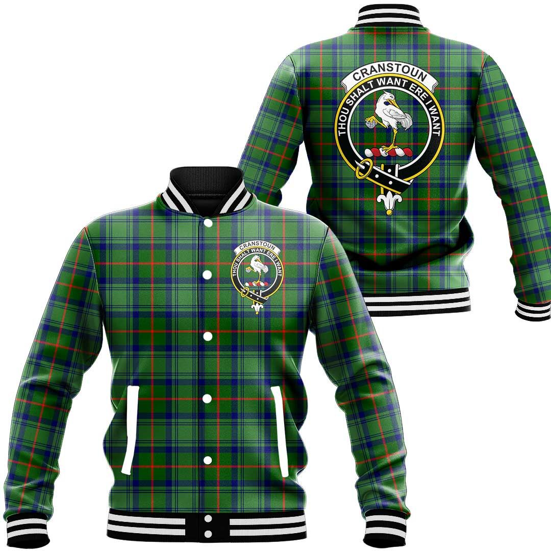 Cranstoun Tartan Classic Crest Baseball Jacket