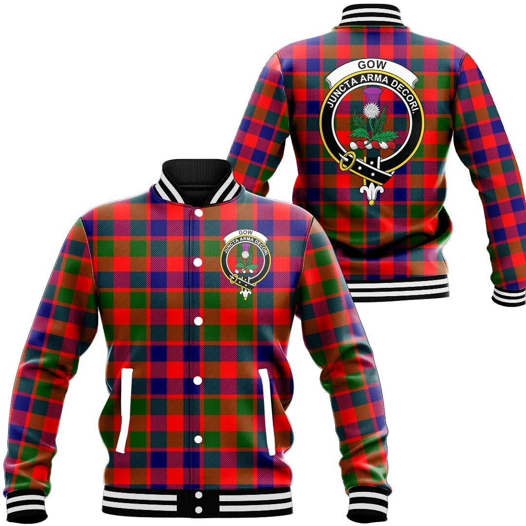 Gow Modern Tartan Classic Crest Baseball Jacket