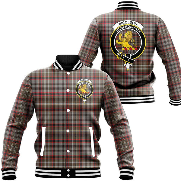 Nicolson Hunting Weathered Tartan Classic Crest Baseball Jacket