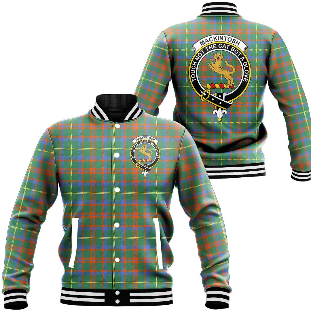 MacKintosh Hunting Ancient Tartan Classic Crest Baseball Jacket