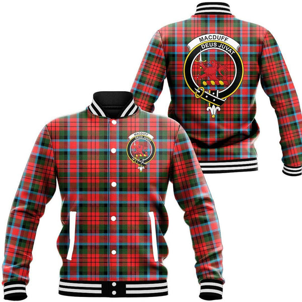 MacDuff Modern Tartan Classic Crest Baseball Jacket