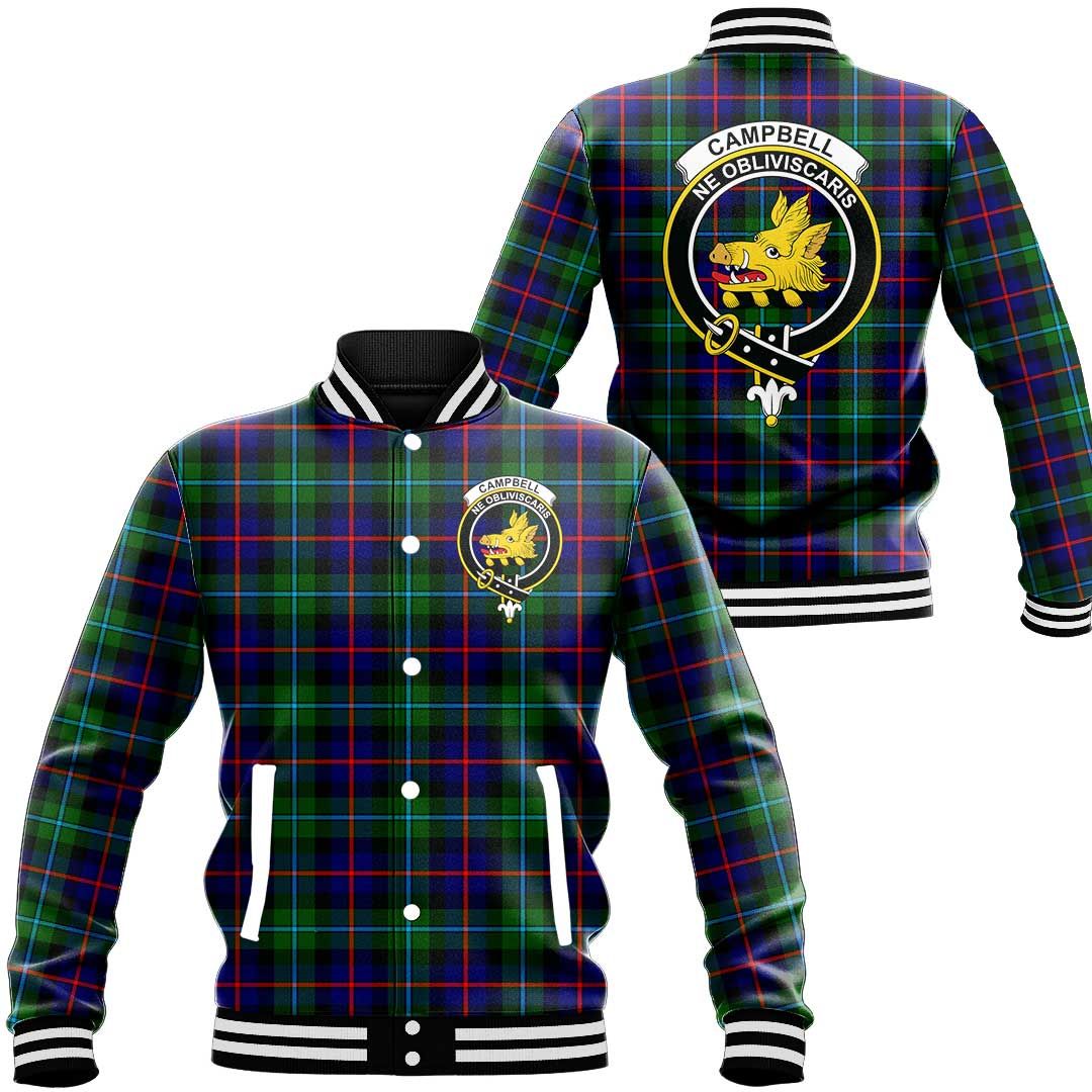 Campbell of Cawdor Modern Tartan Classic Crest Baseball Jacket