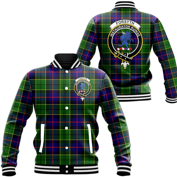 Forsyth Modern Tartan Classic Crest Baseball Jacket