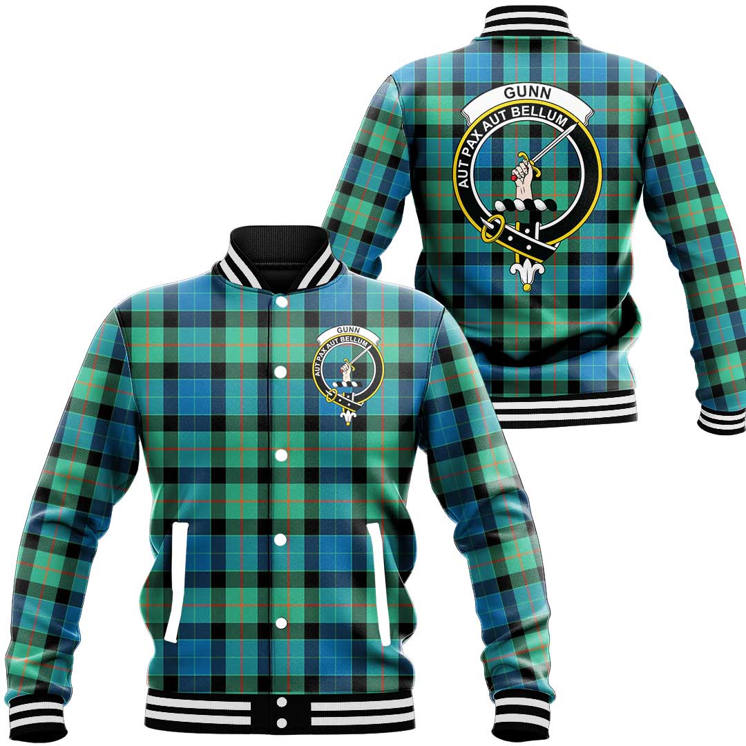 Gunn Ancient Tartan Classic Crest Baseball Jacket