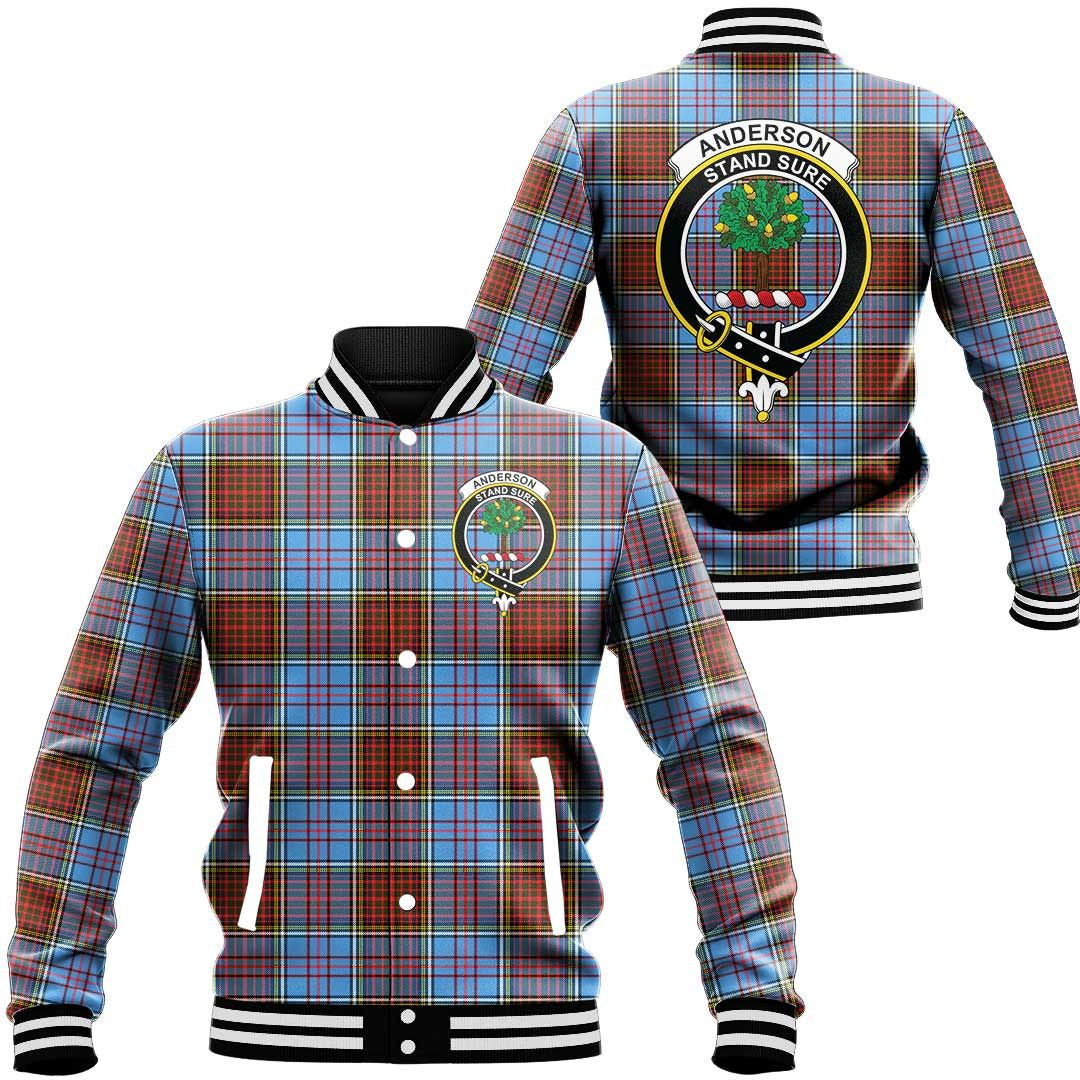 Anderson Modern Tartan Classic Crest Baseball Jacket