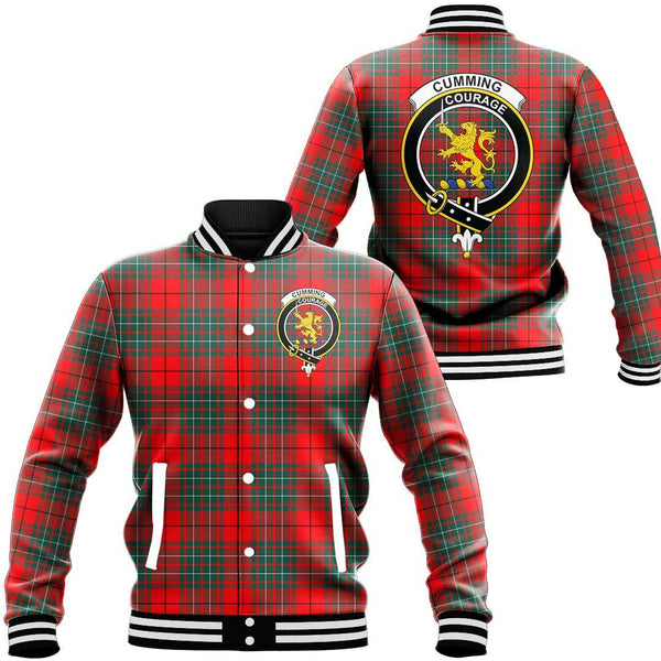 Cumming Modern Tartan Classic Crest Baseball Jacket