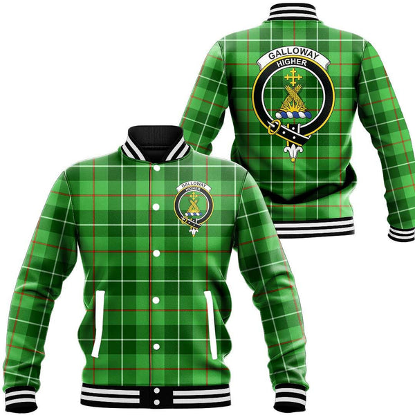 Galloway District Tartan Classic Crest Baseball Jacket