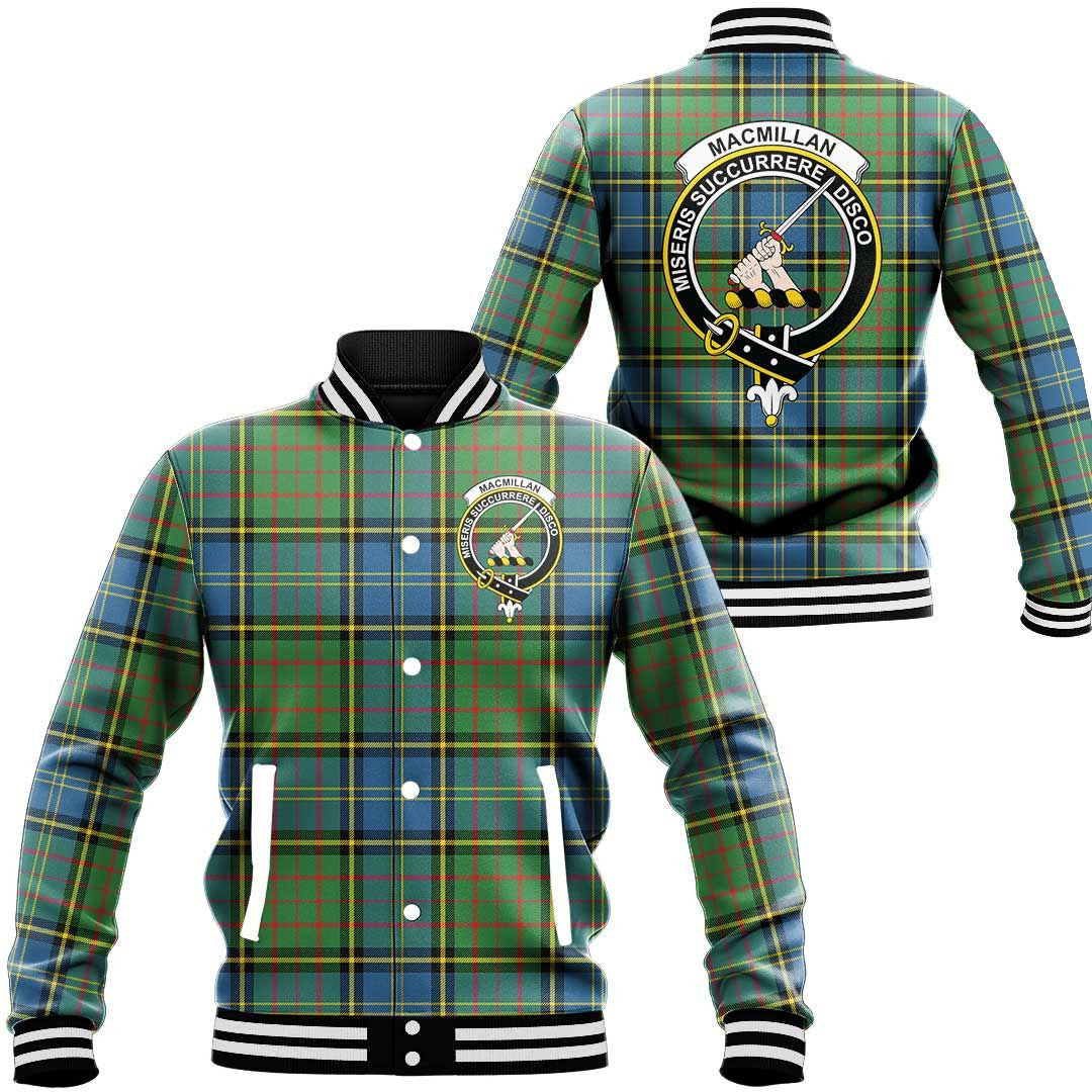 MacMillan Hunting Ancient Tartan Classic Crest Baseball Jacket