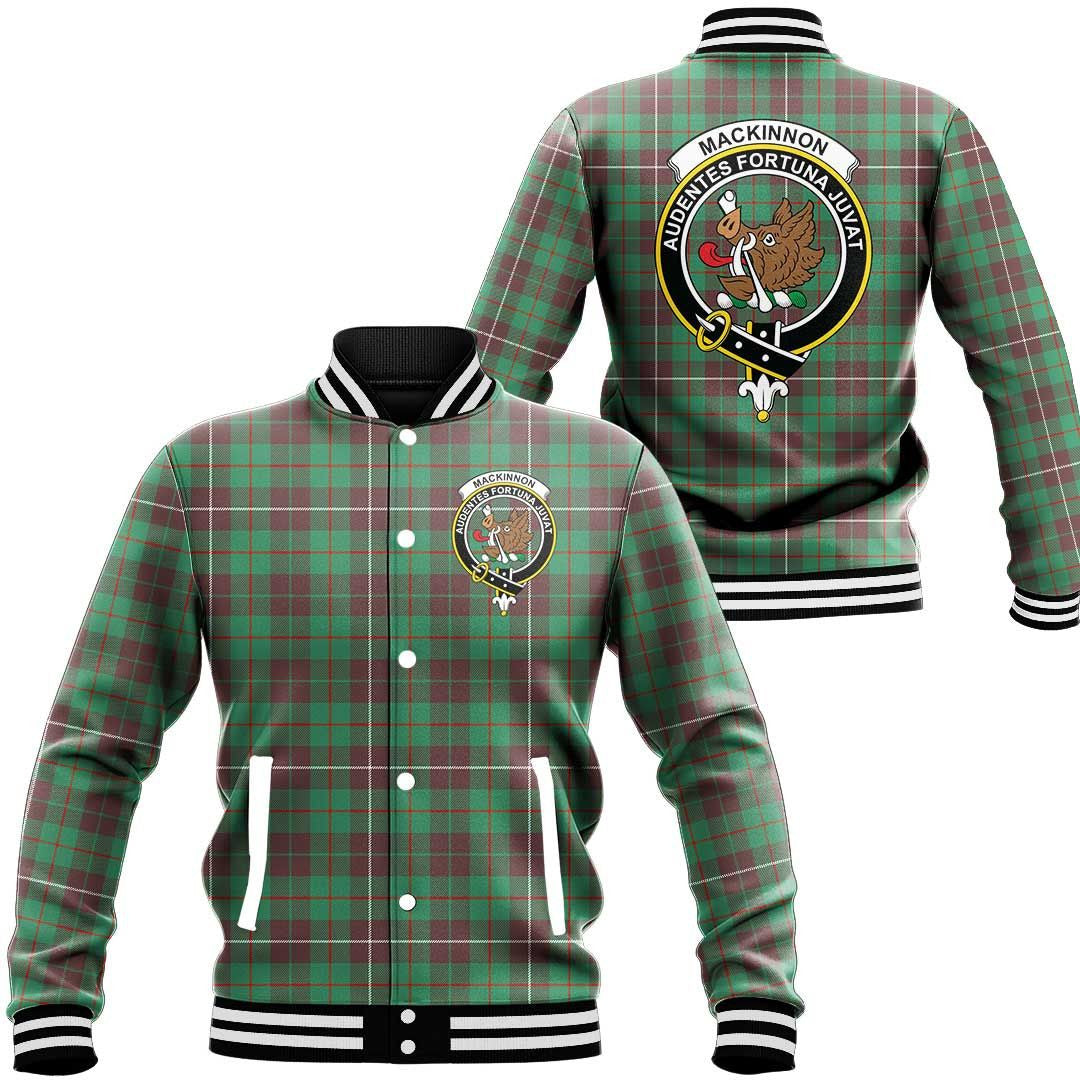 MacKinnon Hunting Ancient Tartan Classic Crest Baseball Jacket