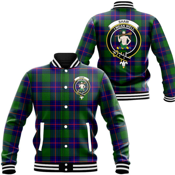 Shaw Modern Tartan Classic Crest Baseball Jacket