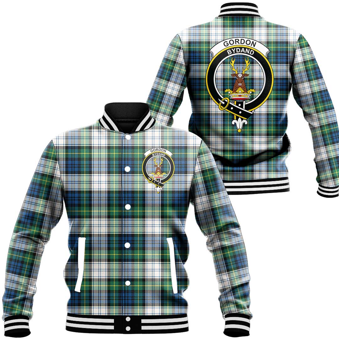 Gordon Dress Ancient Tartan Classic Crest Baseball Jacket