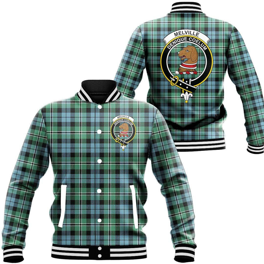 Melville Tartan Classic Crest Baseball Jacket