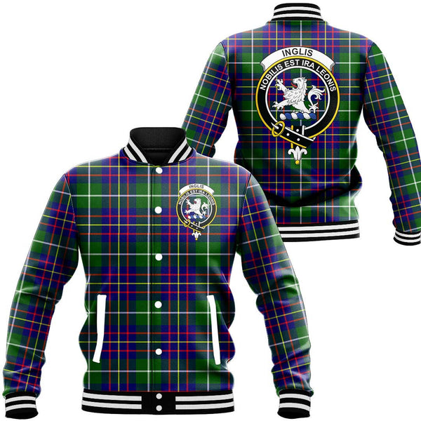 Inglis Modern Tartan Classic Crest Baseball Jacket