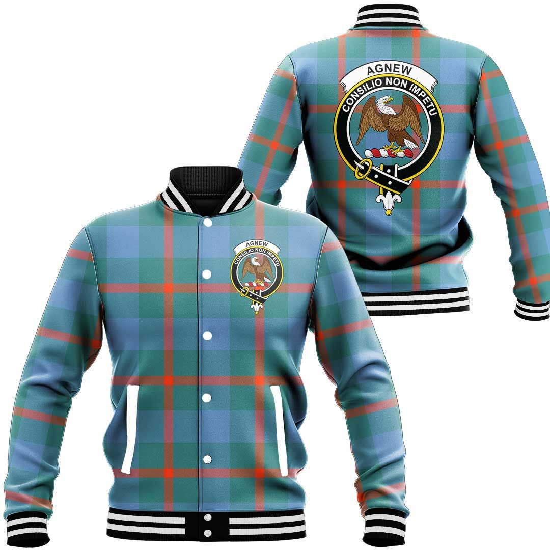 Agnew Ancient Tartan Classic Crest Baseball Jacket