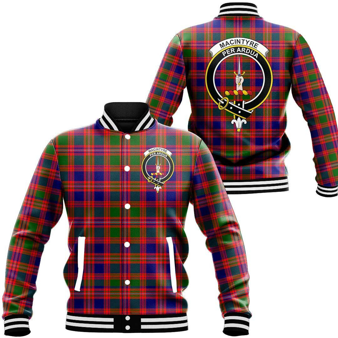 MacIntyre Modern Tartan Classic Crest Baseball Jacket