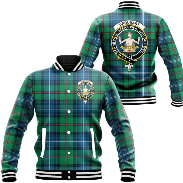 Urquhart Ancient Tartan Classic Crest Baseball Jacket