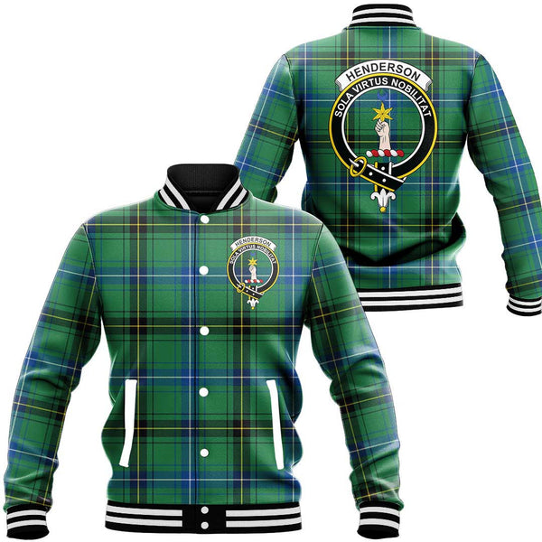 Henderson Ancient Tartan Classic Crest Baseball Jacket