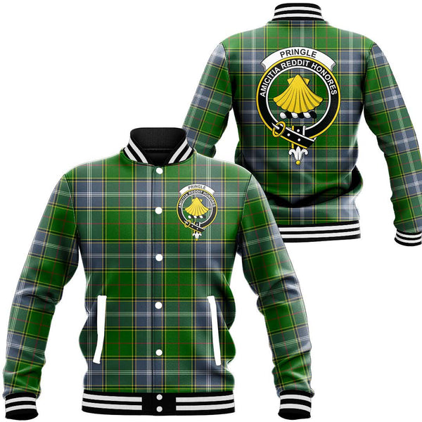 Pringle Tartan Classic Crest Baseball Jacket