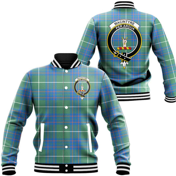 MacIntyre Hunting Ancient Tartan Classic Crest Baseball Jacket