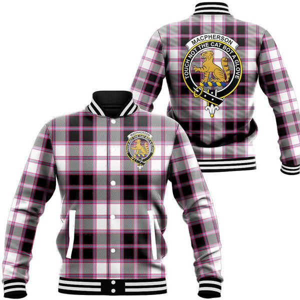 MacPherson Hunting Modern Tartan Classic Crest Baseball Jacket