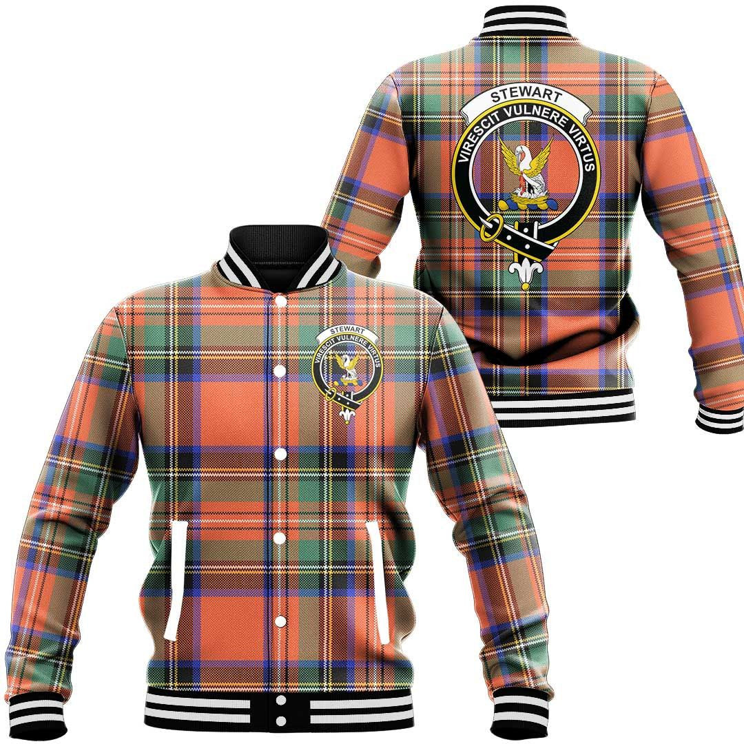 Stewart Royal Ancient Tartan Classic Crest Baseball Jacket