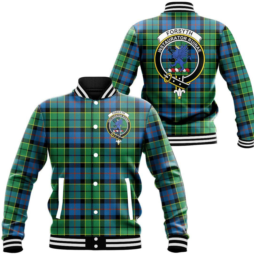 Forsyth Ancient Tartan Classic Crest Baseball Jacket