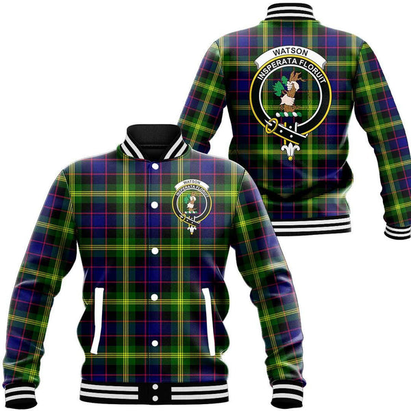 Watson Modern Tartan Classic Crest Baseball Jacket