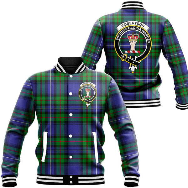 Robertson Hunting Modern Tartan Classic Crest Baseball Jacket