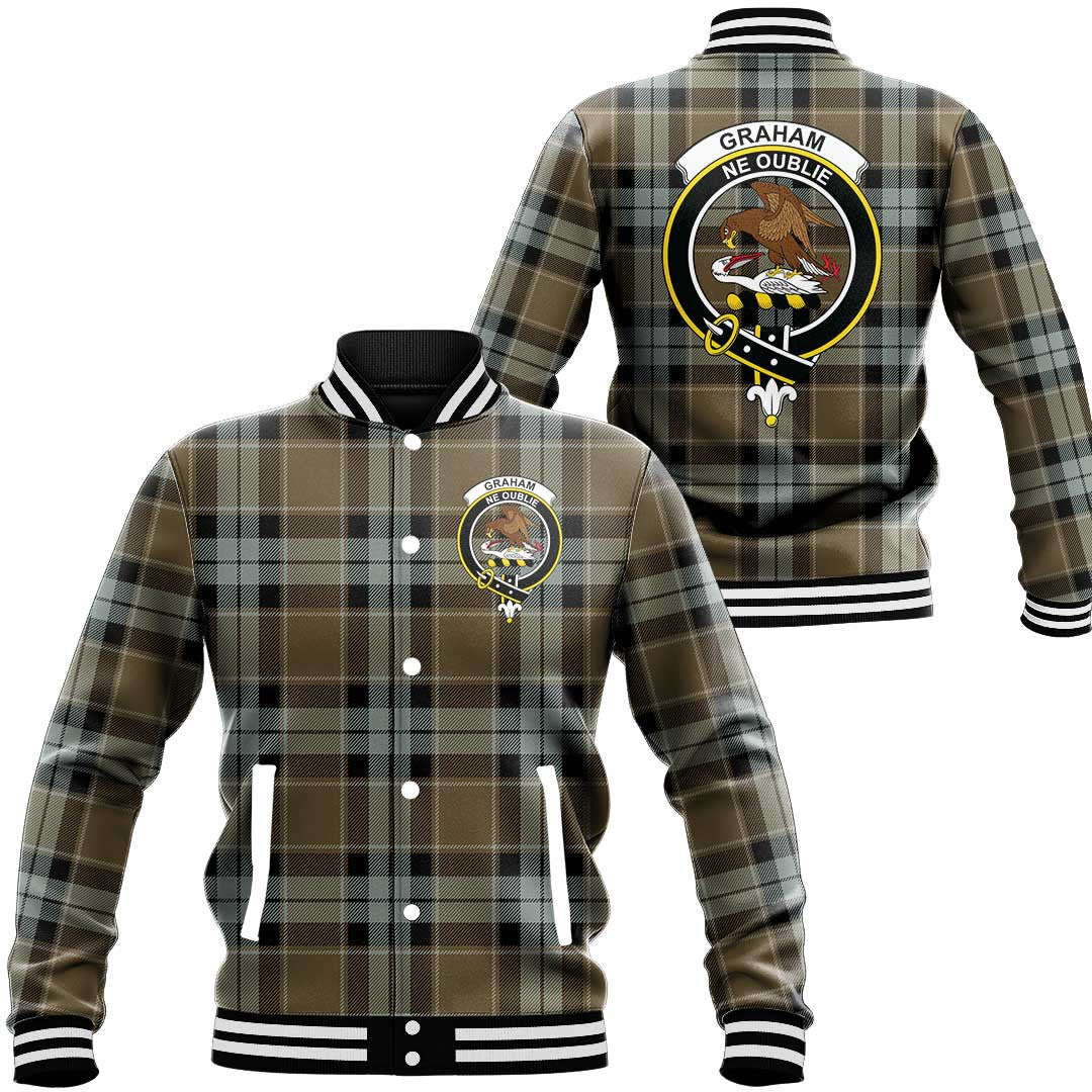 Graham of Menteith Weathered Tartan Classic Crest Baseball Jacket