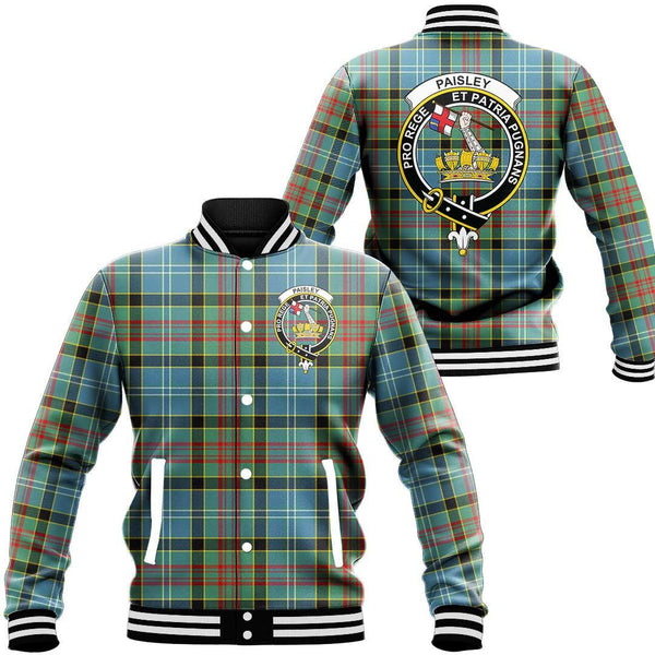 Paisley District Tartan Classic Crest Baseball Jacket