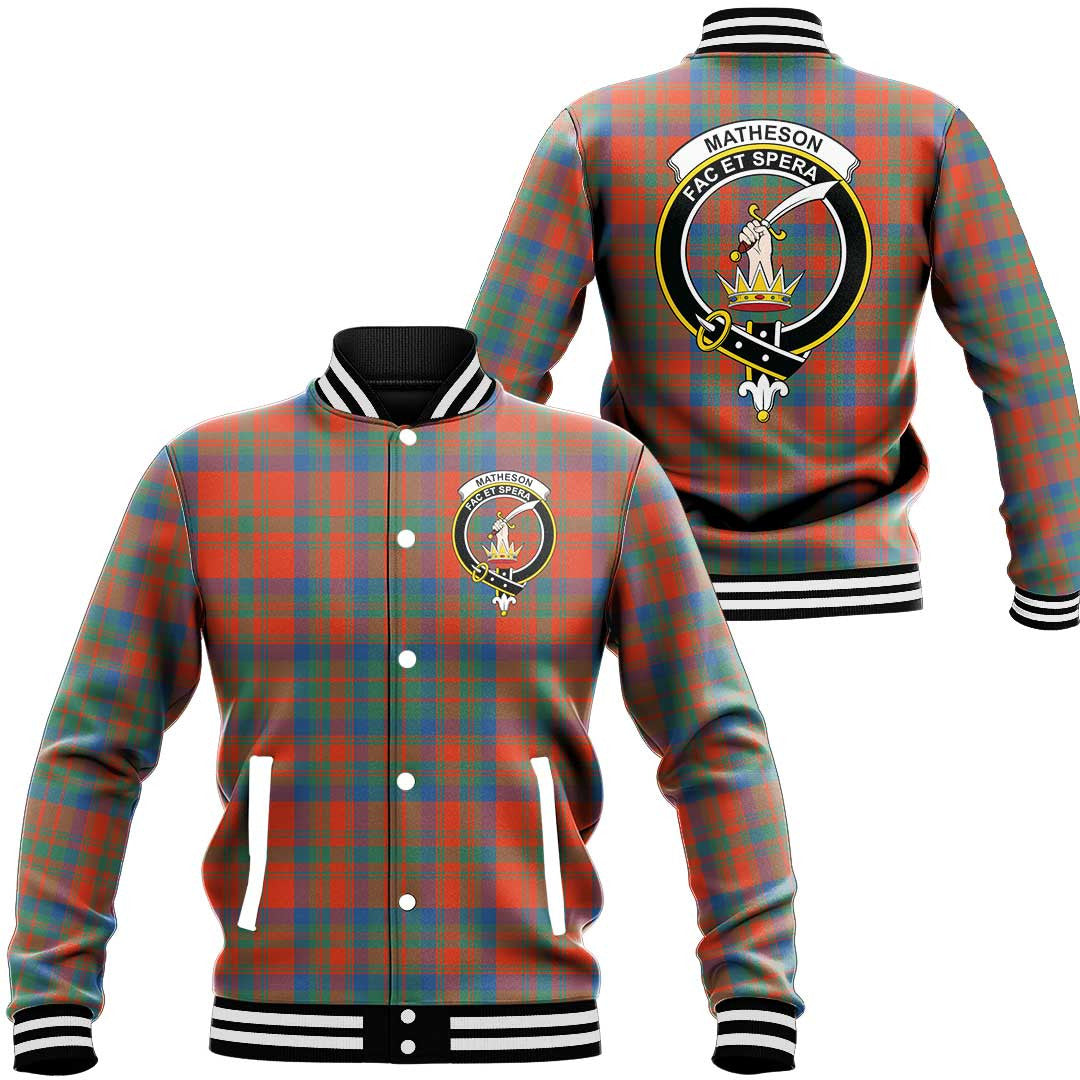 Matheson Ancient Tartan Classic Crest Baseball Jacket