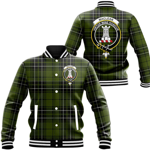 MacLean Hunting Ancient Tartan Classic Crest Baseball Jacket