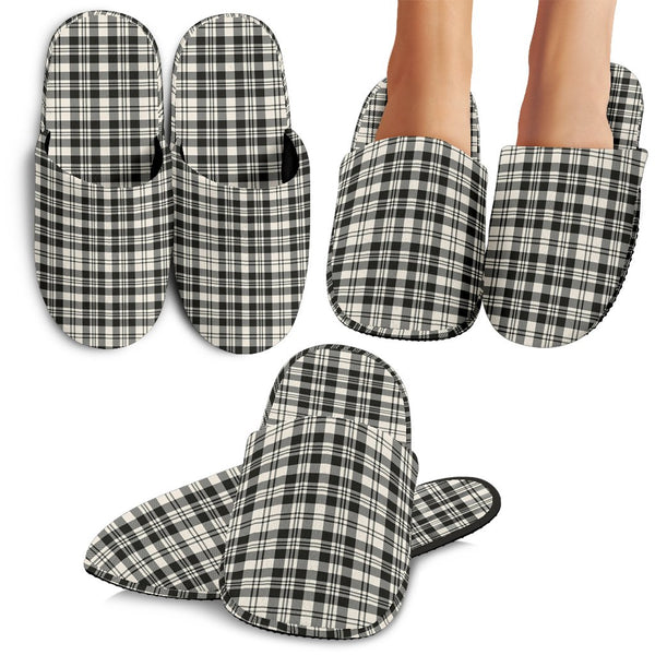 Scott Black & White Ancient Tartan Classic Slippers