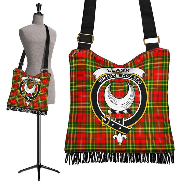 Leask Tartan Classic Crest Boho Handbag