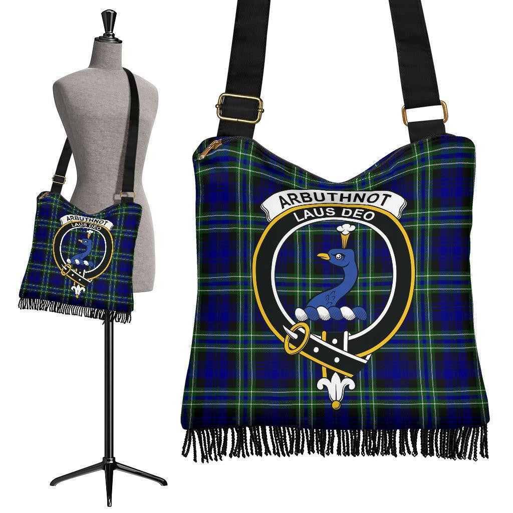 Arbuthnot Modern Tartan Classic Crest Boho Handbag