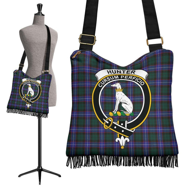 Hunter Modern Tartan Classic Crest Boho Handbag