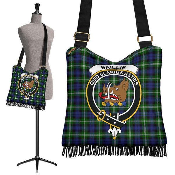 Baillie Modern Tartan Classic Crest Boho Handbag