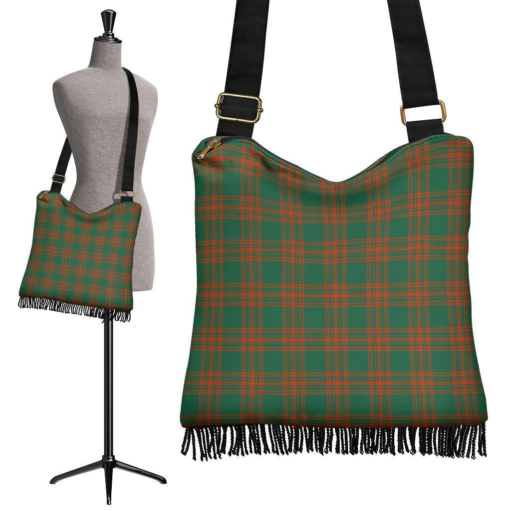 Menzies Green Ancient Tartan Classic Boho Handbag